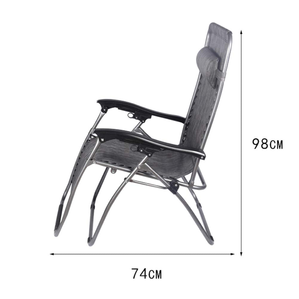 Sillón Relax Gravedad Cero Reclinable y Plegable – Tumbona Multiposiciones para Jardín, Terraza, Playa o Piscina con Reposacabezas Desmontable (97 × 15 × 65 cm)
