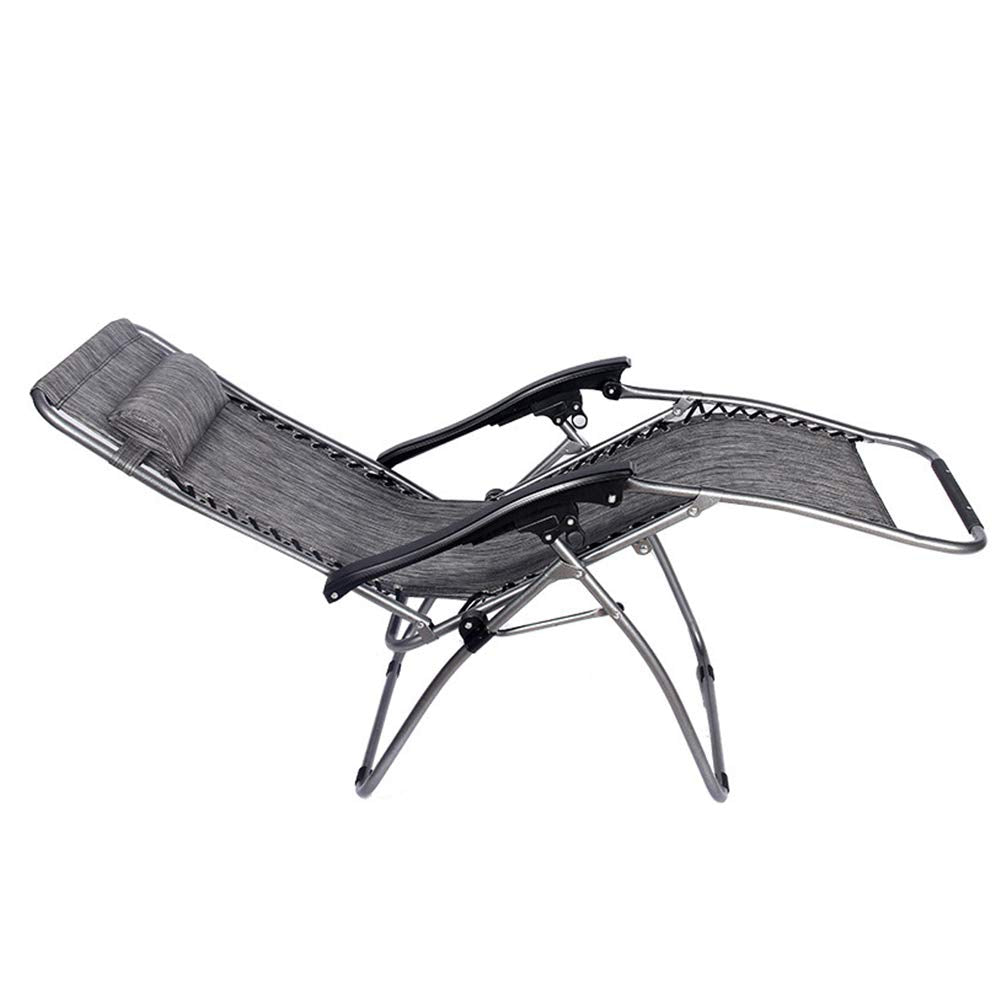 Sillón Relax Gravedad Cero Reclinable y Plegable – Tumbona Multiposiciones para Jardín, Terraza, Playa o Piscina con Reposacabezas Desmontable (97 × 15 × 65 cm)