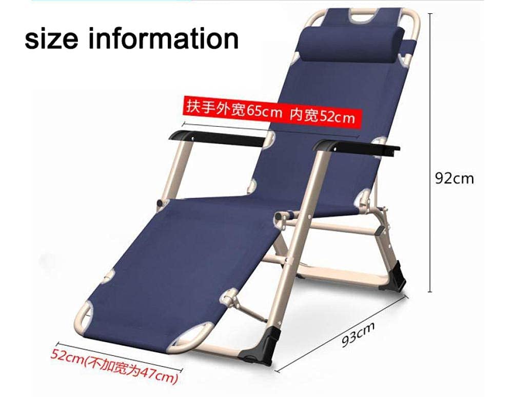 Sillas al Aire Libre, Tumbona, Patio, Playa, jardín, Camping, Pesca, Silla reclinable, Piscina Ajustable, sillón reclinable al Aire Libre, sillón reclinable, sillón reclinable Relax-Blue
