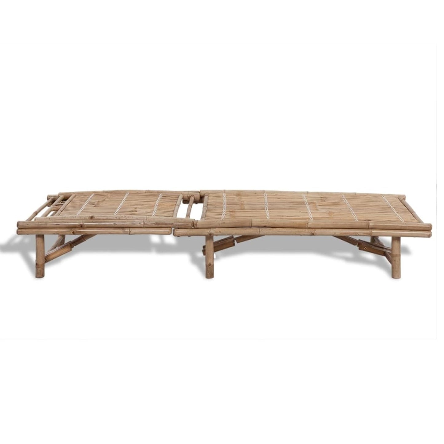 Tumbona de Bambú Reclinable para Jardín, Patio o Exterior – Silla Larga de Relax Estilo Natural