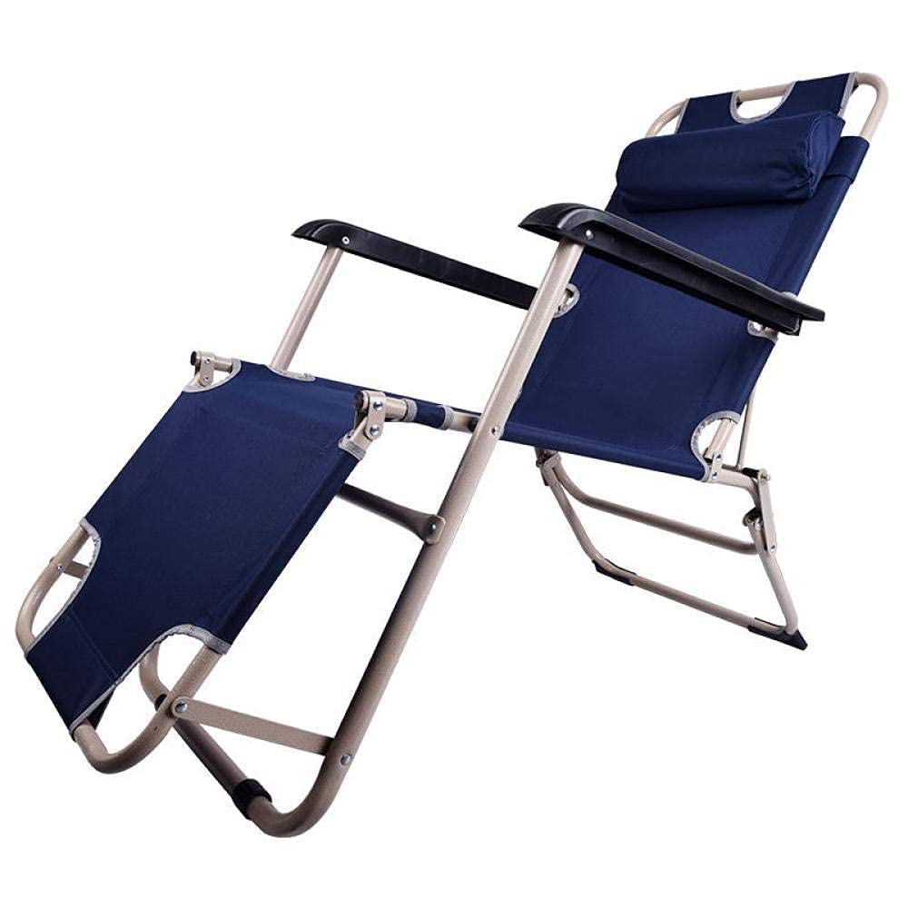 Sillas al Aire Libre, Tumbona, Patio, Playa, jardín, Camping, Pesca, Silla reclinable, Piscina Ajustable, sillón reclinable al Aire Libre, sillón reclinable, sillón reclinable Relax-Blue