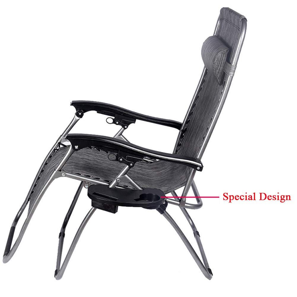 Sillón Relax Gravedad Cero Reclinable y Plegable – Tumbona Multiposiciones para Jardín, Terraza, Playa o Piscina con Reposacabezas Desmontable (97 × 15 × 65 cm)