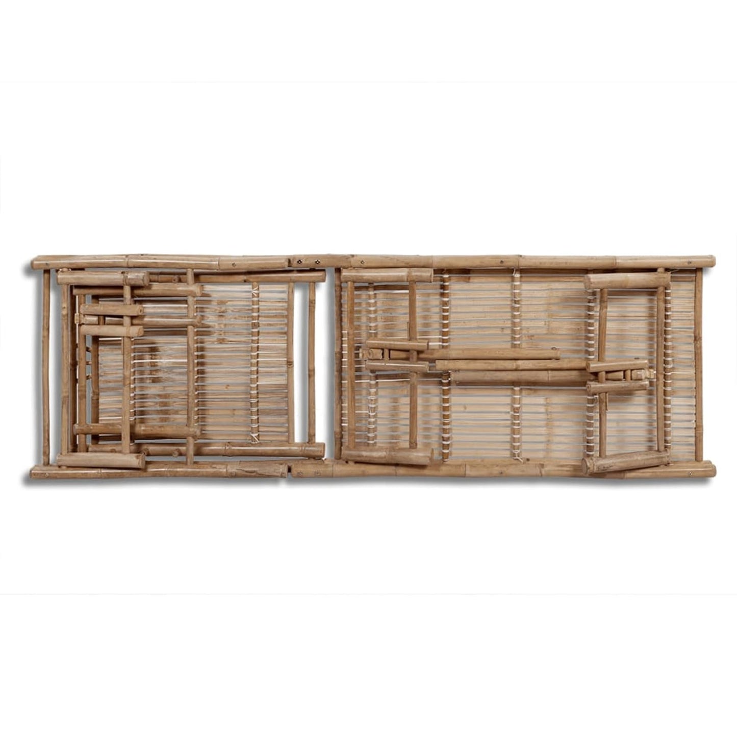 Tumbona de Bambú Reclinable para Jardín, Patio o Exterior – Silla Larga de Relax Estilo Natural