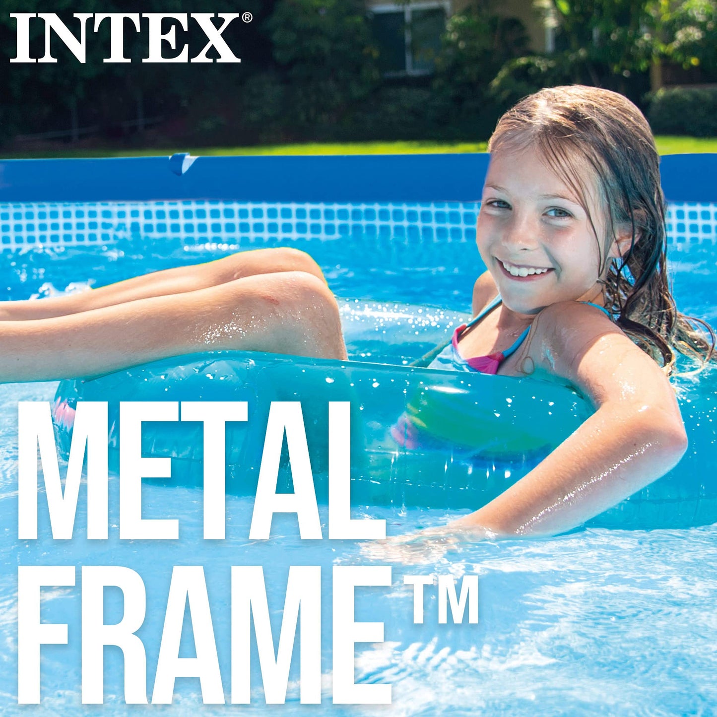 Piscina Desmontable Rectangular con Estructura Metálica, 450 x 220 x 84 cm, Capacidad 7.127 L, con Depuradora de Cartucho 2.006 L/h, Conexiones de 32 mm – Color Azul