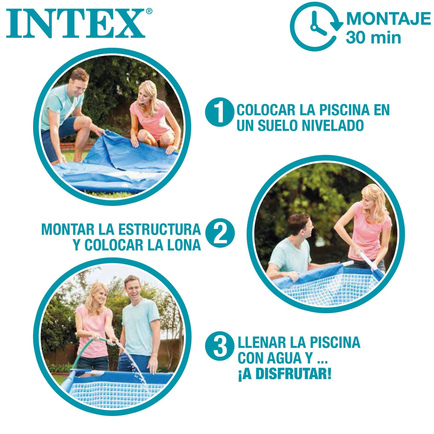 Piscina Desmontable Rectangular con Estructura Metálica, 450 x 220 x 84 cm, Capacidad 7.127 L, con Depuradora de Cartucho 2.006 L/h, Conexiones de 32 mm – Color Azul