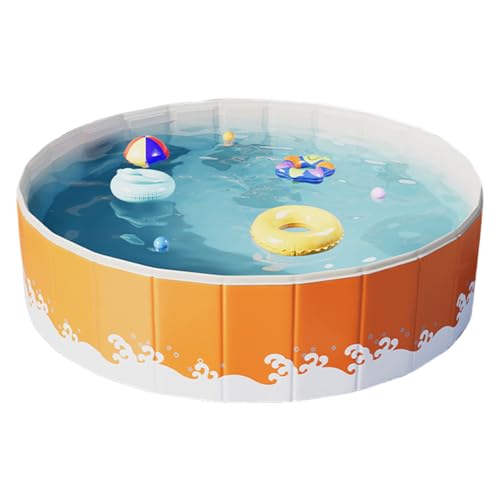 Piscina hinchable plegable - Piscinas no hinchables | Piscina no inflamable | Piscina enterrada no | Bañera portátil que ahorra espacio para adultos, fiestas en el agua en el jardín o al aire libre