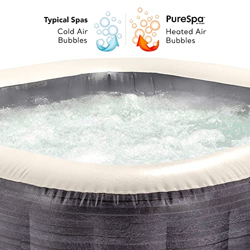 Intex 55090 - SPA Hinchable Exterior e Interior para 4 Personas, Medidas 175x175cm, Capacidad 795 litros, Temperatura del Agua 10º- 40º, SPA Inflable, bañera
