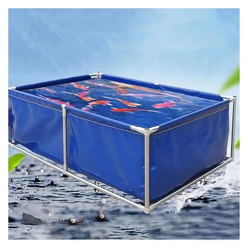 Piscina rectangular sobre el suelo, lona de PVC duradera, reutilizable, para niños, piscina, jardín, riego al aire libre, acuario al aire libre, tanque de agua, transportador de agua plegable