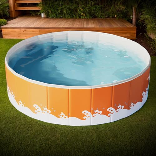Piscina hinchable plegable - Piscinas no hinchables | Piscina no inflamable | Piscina enterrada no | Bañera portátil que ahorra espacio para adultos, fiestas en el agua en el jardín o al aire libre