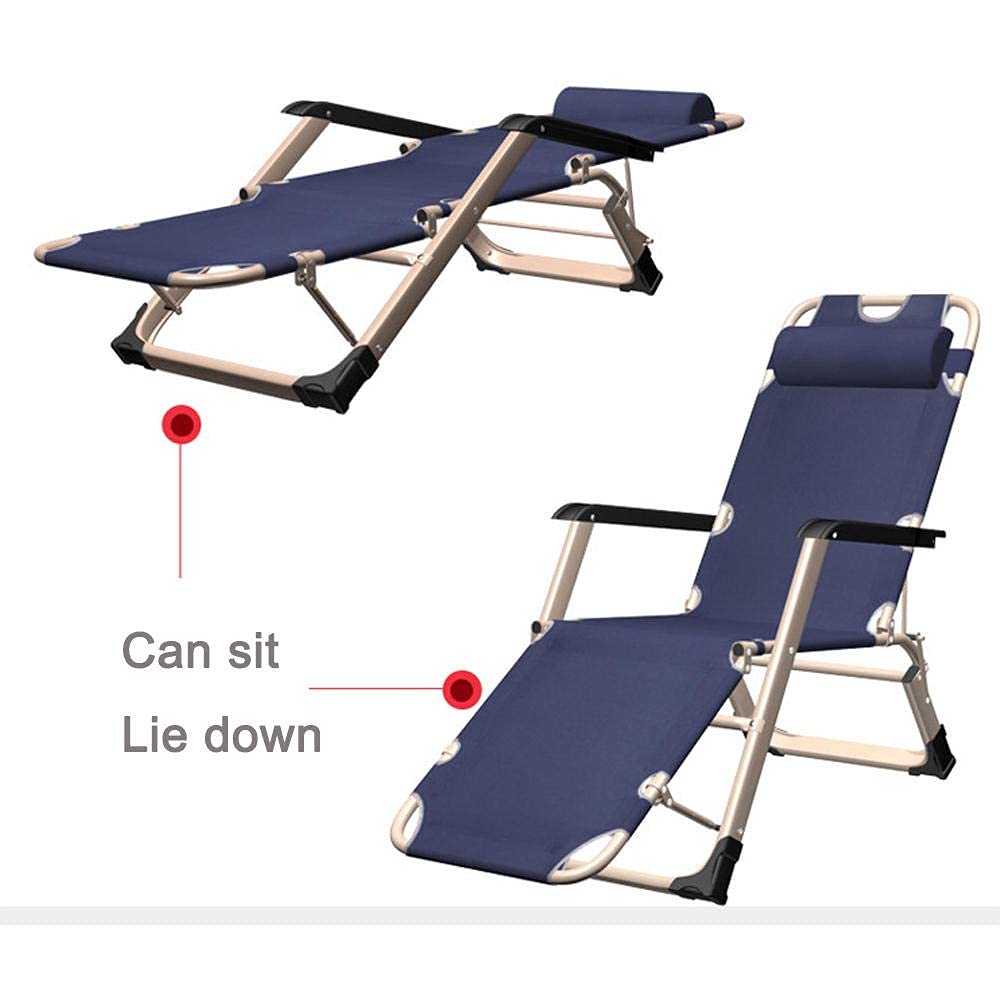 Sillas al Aire Libre, Tumbona, Patio, Playa, jardín, Camping, Pesca, Silla reclinable, Piscina Ajustable, sillón reclinable al Aire Libre, sillón reclinable, sillón reclinable Relax-Blue
