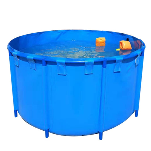 Piscina Desmontable Redonda de Gran Tamaño con Estructura de Acero, Disponible en Varias Medidas (1 m a 10 m), Ideal para Jardín o Exterior – Color Azul