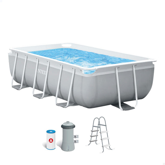 INTEX 55210 - Piscina Rectangular Prism Frame 300x175x80 cm con depuradora