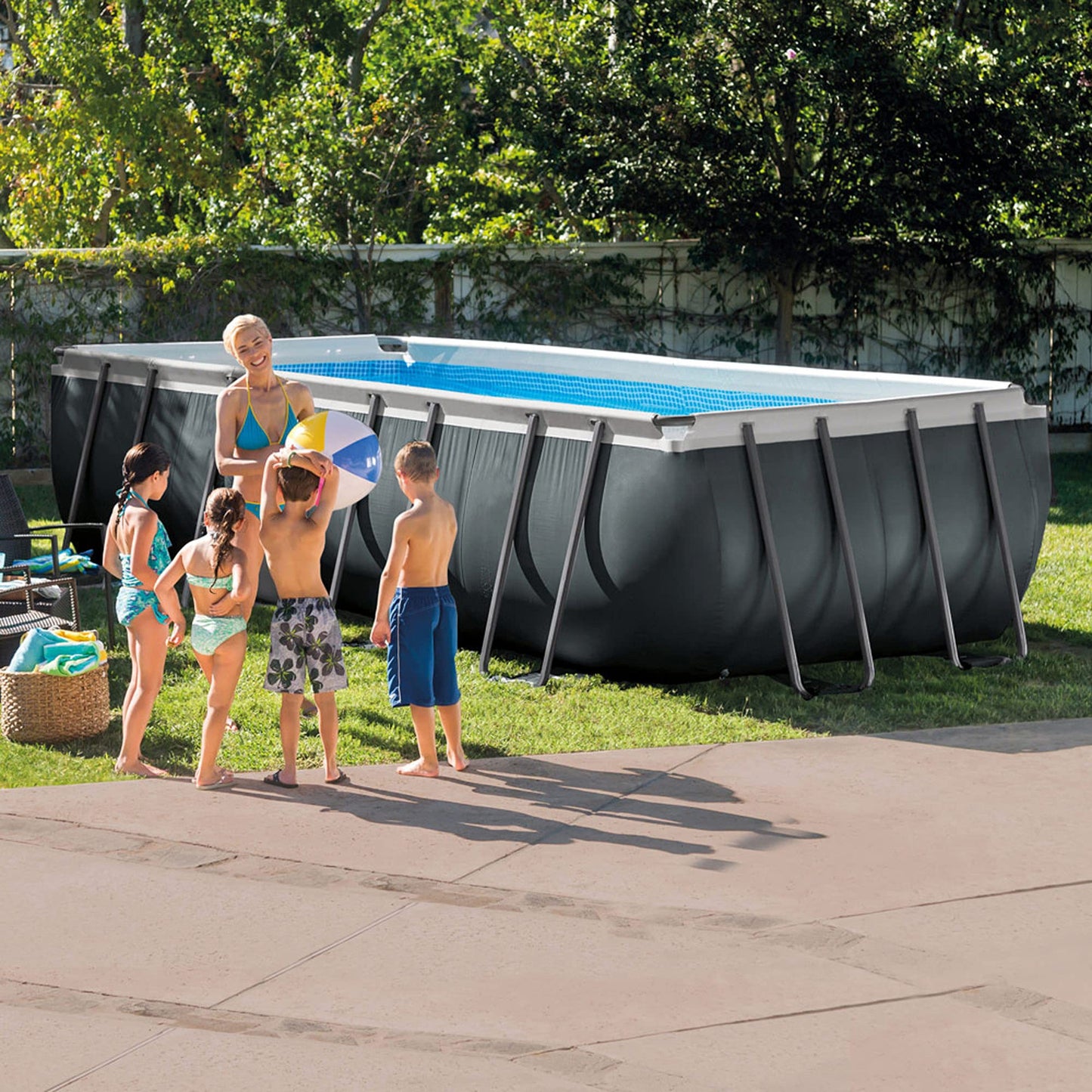 Piscina Desmontable Rectangular INTEX Ultra XTR Frame 549x274x132 cm con Depuradora Incluida