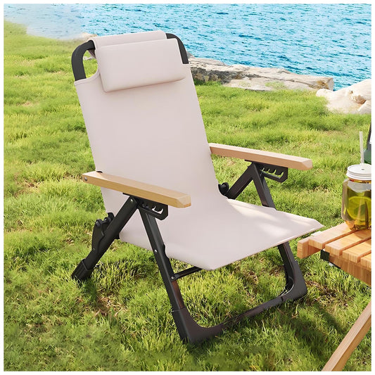 Silla Reclinable de Camping Plegable FLEPYHB para Exterior e Interior, Gravedad Cero, Tela Oxford, Ideal para Patio, Césped y Piscina