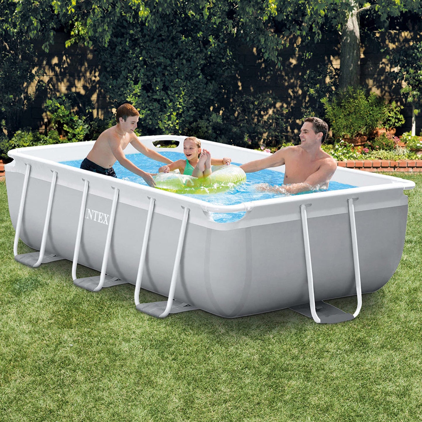 INTEX 55210 - Piscina Rectangular Prism Frame 300x175x80 cm con depuradora